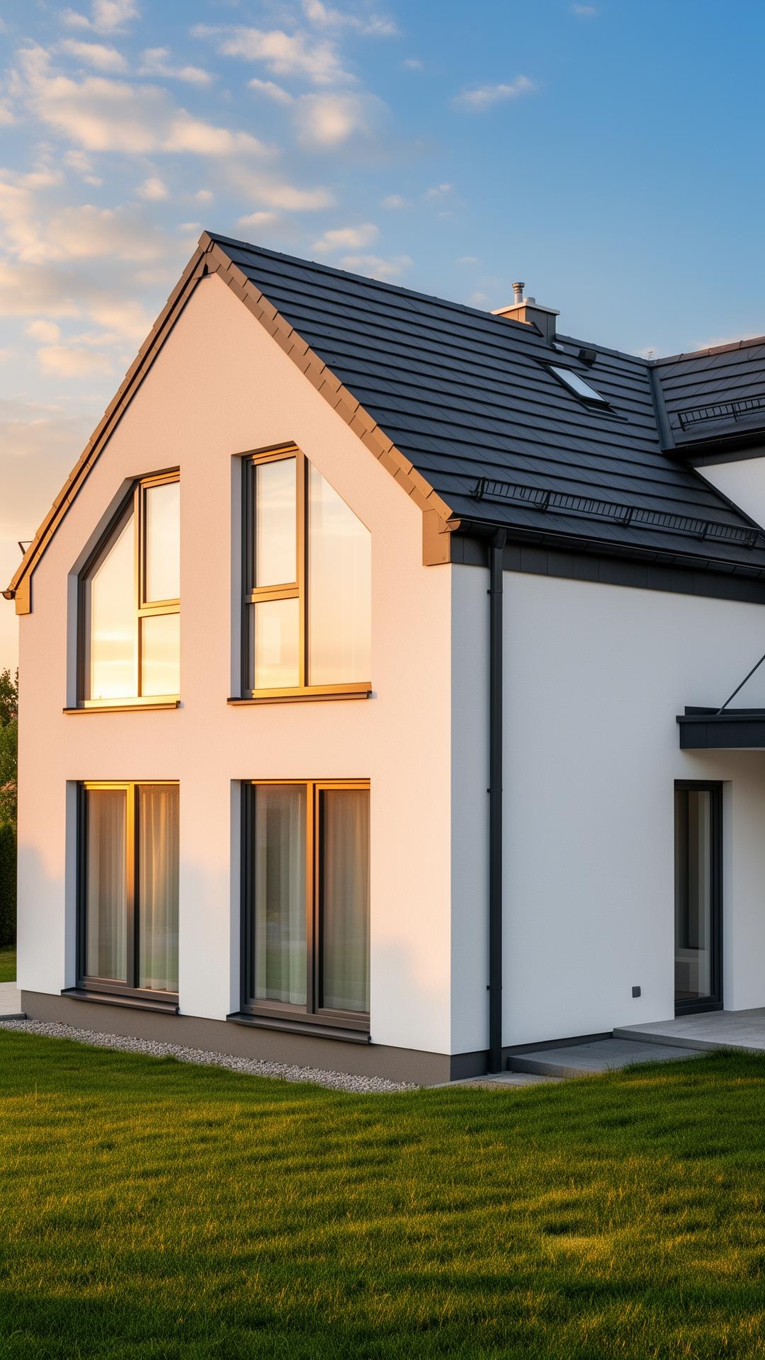 Moderní rodinný dům s plastovými okny Oknotherm
